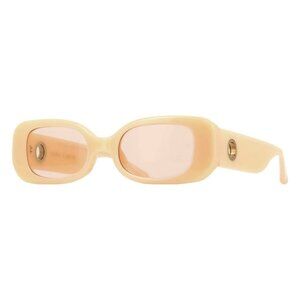 New LINDA FARROW Lola Pink Square LFL1117 Sun C14 Sunglasses Women